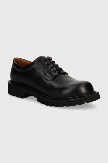 Kožené polobotky Common Projects Chunky Derby pánské, černá barva, 2451