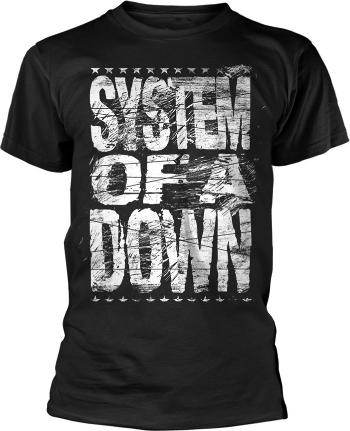 System of a Down Tričko Distressed Black XL