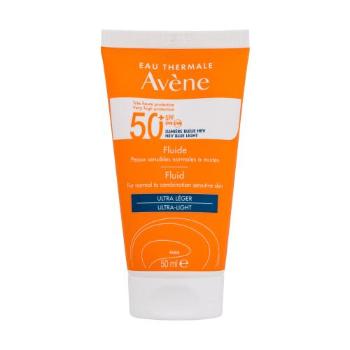 Avene Sun Fluid SPF50+ 50 ml opalovací přípravek na obličej unisex na normální pleť; na smíšenou pleť