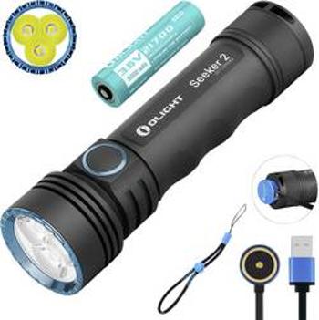 LED kapesní svítilna OLight Seeker 2 Seeker 2, 3000 lm, 185 g, napájeno akumulátorem, černá