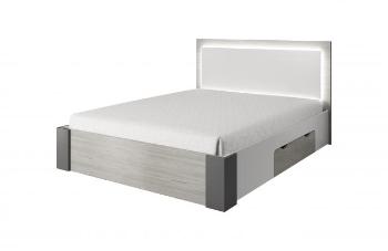 ICK, CHELIOS postel 160x200, dekor bílý/šedý
