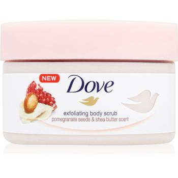 Dove Exfoliating Body Scrub Pomegranate Seeds & Shea Butter pečující tělový peeling 225 ml