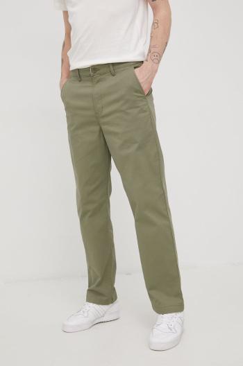 Kalhoty Lee pánské, zelená barva, ve střihu chinos