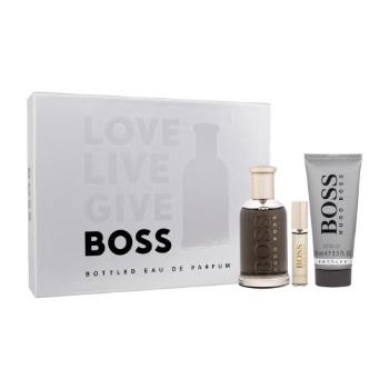 HUGO BOSS Boss Bottled dárková kazeta parfémovaná voda 100 ml + parfémovaná voda 10 ml + sprchový gel 100 ml pro muže