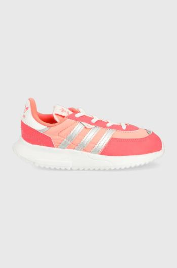 Dětské sneakers boty adidas Originals Retropy GZ0857 růžová barva