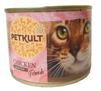 Petkult  cat konz. KUŘECÍ - 185g (9 + 3 gratis)