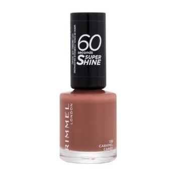 Rimmel London 60 Seconds Super Shine 8 ml lak na nehty pro ženy 130 Caramel Candy