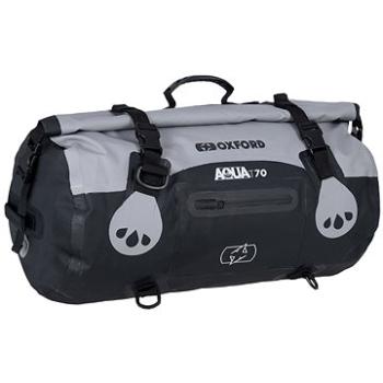 OXFORD Vodotěsný vak Aqua T-70 Roll Bag  (šedý/černý objem 70 l) (M006-307)