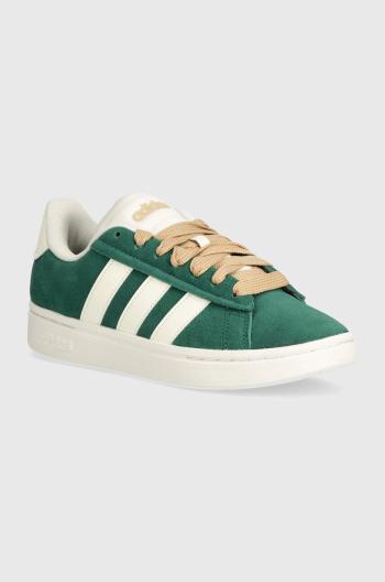 Semišové sneakers boty adidas Grand Court Alpha zelená barva, IH3850