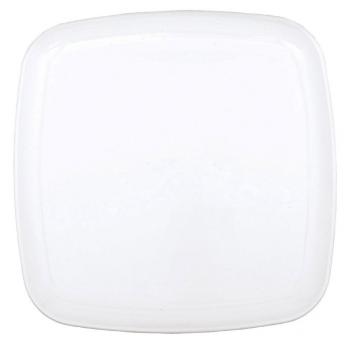 Amscan Plastový talíř čtvercový - bíly 35,5 cm
