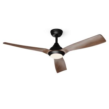 Klarstein Fiji Flow 2 v 1 Smart, stropní ventilátor, Ø 132 cm, stmívatelné LED světlo, dálkové ovládání, ovládání přes aplikaci, obousměrný provoz