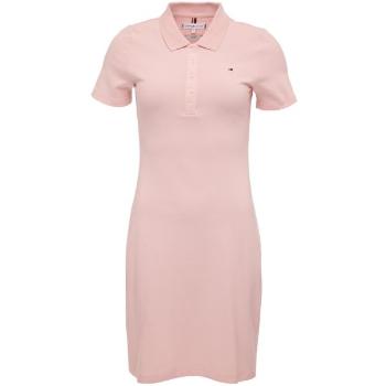 Tommy Hilfiger 1985 SLIM PIQUE POLO DRESS Dámské šaty, růžová, velikost