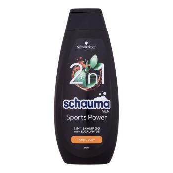 Schwarzkopf Schauma Men Sports Power 2In1 Shampoo 400 ml šampon pro muže na všechny typy vlasů