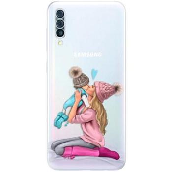 iSaprio Kissing Mom - Blond and Boy pro Samsung Galaxy A50 (kmbloboy-TPU2-A50)