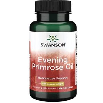 Swanson Evening Primrose Oil (Pupálkový olej), 500 mg, 100 softgelových kapslí (87614170084)