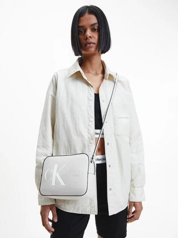 Calvin Klein dámská krémová oboustranná bunda - S (ACF)