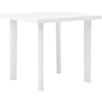  Zahradní stůl bílý 80 x 75 x 72 cm plast (48802)
