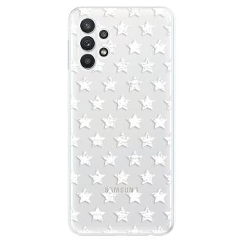 Odolné silikonové pouzdro iSaprio - Stars Pattern - white - Samsung Galaxy A32