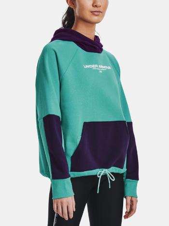 Under Armour Rival + Fleece Hoodie Mikina Zelená