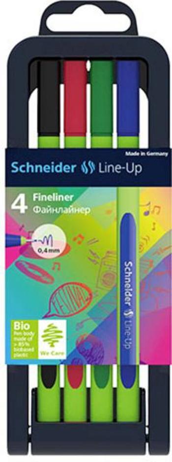 Schneider 191094 Line-Up 4er-Box popisovač černá, červená, modrá, zelená 0.4 mm 4 ks