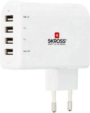 USB nabíječka Skross 2.800101, nabíjecí proud 4800 mA, bílá