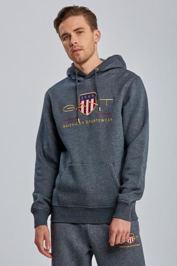 MIKINA GANT ARCHIVE SHIELD HOODIE šedá M