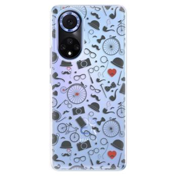 Odolné silikonové pouzdro iSaprio - Vintage Pattern 01 - black - Huawei Nova 9