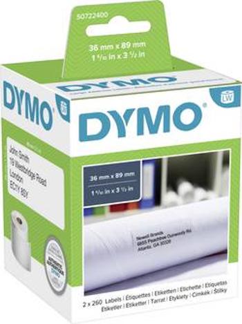 DYMO etikety v roli 89 x 36 mm papír bílá 520 ks permanentní S0722400 přepravní štítky