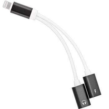 PremiumCord Adapter Lightning na 3,5mm jack audio + Lightning charging (kipod54)