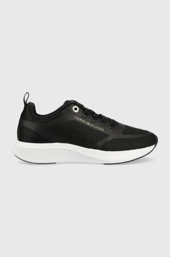 Sneakers boty Tommy Hilfiger ACTIVE MESH TRAINER černá barva