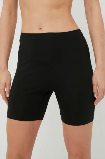 Kraťasy Calvin Klein Underwear dámské, černá barva, hladké, medium waist