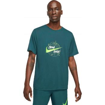 Nike DF MILER TOP SS WR GX M Pánské běžecké tričko, tyrkysová, velikost M