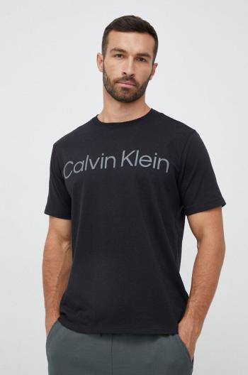 Tričko Calvin Klein Performance černá barva, s potiskem