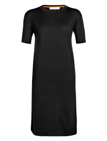 dámské merino šaty ICEBREAKER Wmns Granary Tee Dress, Black velikost: XS
