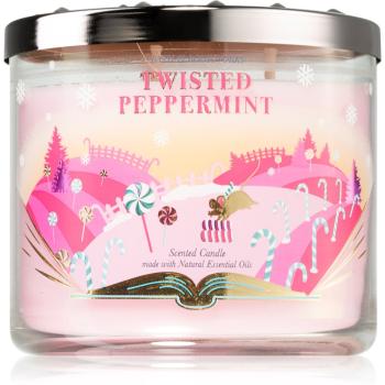 Bath & Body Works Twisted Peppermint vonná svíčka 411 g