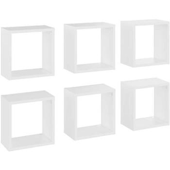 Shumee Nástěnné kostky 6 ks bílé 26×15×26 cm, 807027 (807027)