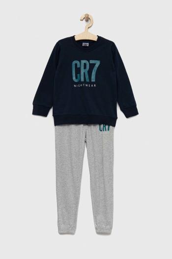 Dětské bavlněné pyžamo CR7 Cristiano Ronaldo tmavomodrá barva, s potiskem