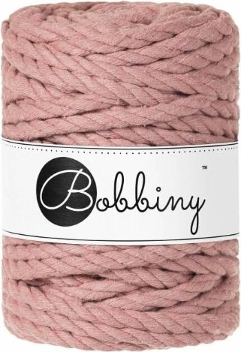 Bobbiny 3PLY Macrame Rope 9 mm 30 m Blush Šňůra