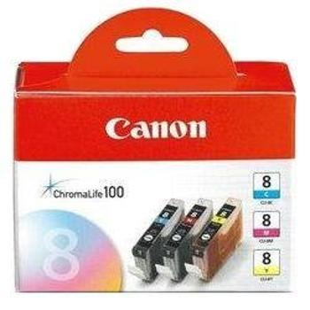 Canon CLI-8 C/M/Y Pack azurová, purpurová, žlutá (0621B029)
