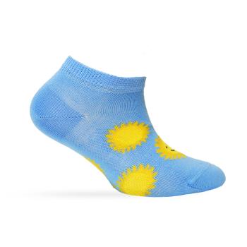 Dívčí kotníkové ponožky WOLA SLUNÍČKA modré Velikost: 21-23