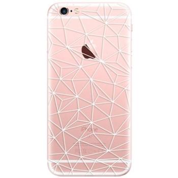 iSaprio Abstract Triangles 03 - white pro iPhone 6 Plus (trian03w-TPU2-i6p)