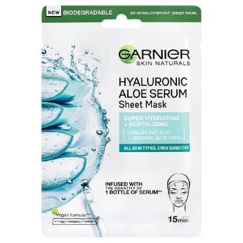 Garnier Skin Naturals Hyaluronic Aloe 1 ks pleťová maska na normální pleť; proti vráskám; výživa a regenerace pleti; na citlivou a podrážděnou pleť