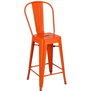 Barová židle Paris Back 66cm oranžová (IAI-12312)