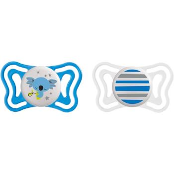 Chicco Physio Light Boy Night dudlík 6-16 m 2 ks