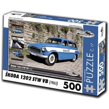 Retro-auta Puzzle č. 17 Škoda 1202 STW VB (1965) 500 dílků (8594047726174)