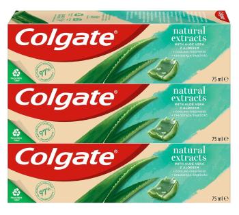 Colgate Natural Extracts Aloe Vera zubní pasta 3 x 75 ml