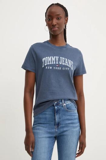 Bavlněné tričko Tommy Jeans tmavomodrá barva, DW0DW19826