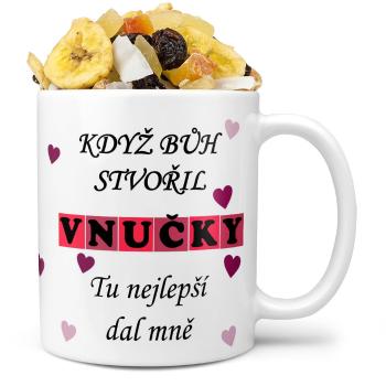 Hrnek Když bůh stvořil vnučky (Náplň hrníčku: Tropická směs)