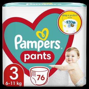 Pampers Plenkové Kalhotky Pants velikost 3, 76 ks