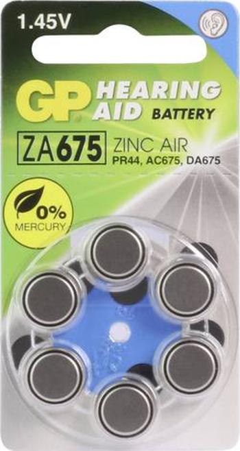 Knoflíkový článek ZA 675 zinko-vzduchová GP Batteries GPZA675 / PR44 620 mAh 1.4 V 6 ks